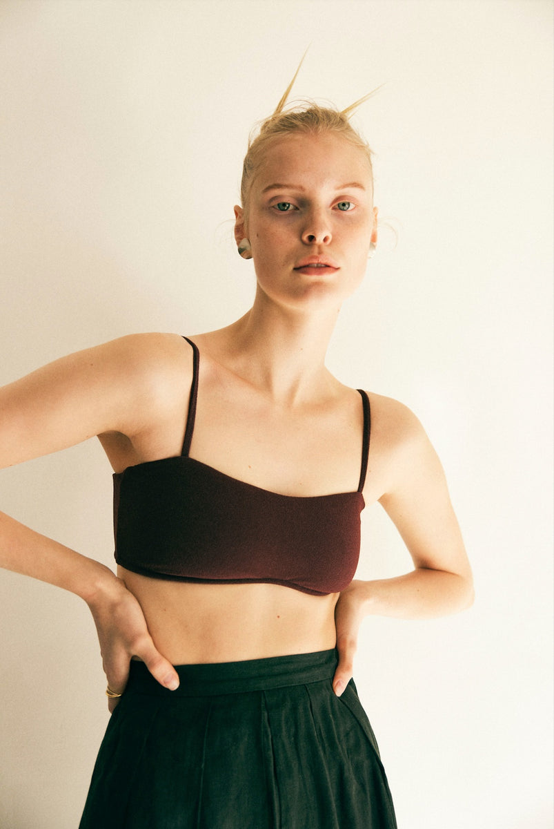 eit swim (水着) ラップトップ ♻Solid Bikini Top 黒 – eit swim〈イト スイム〉