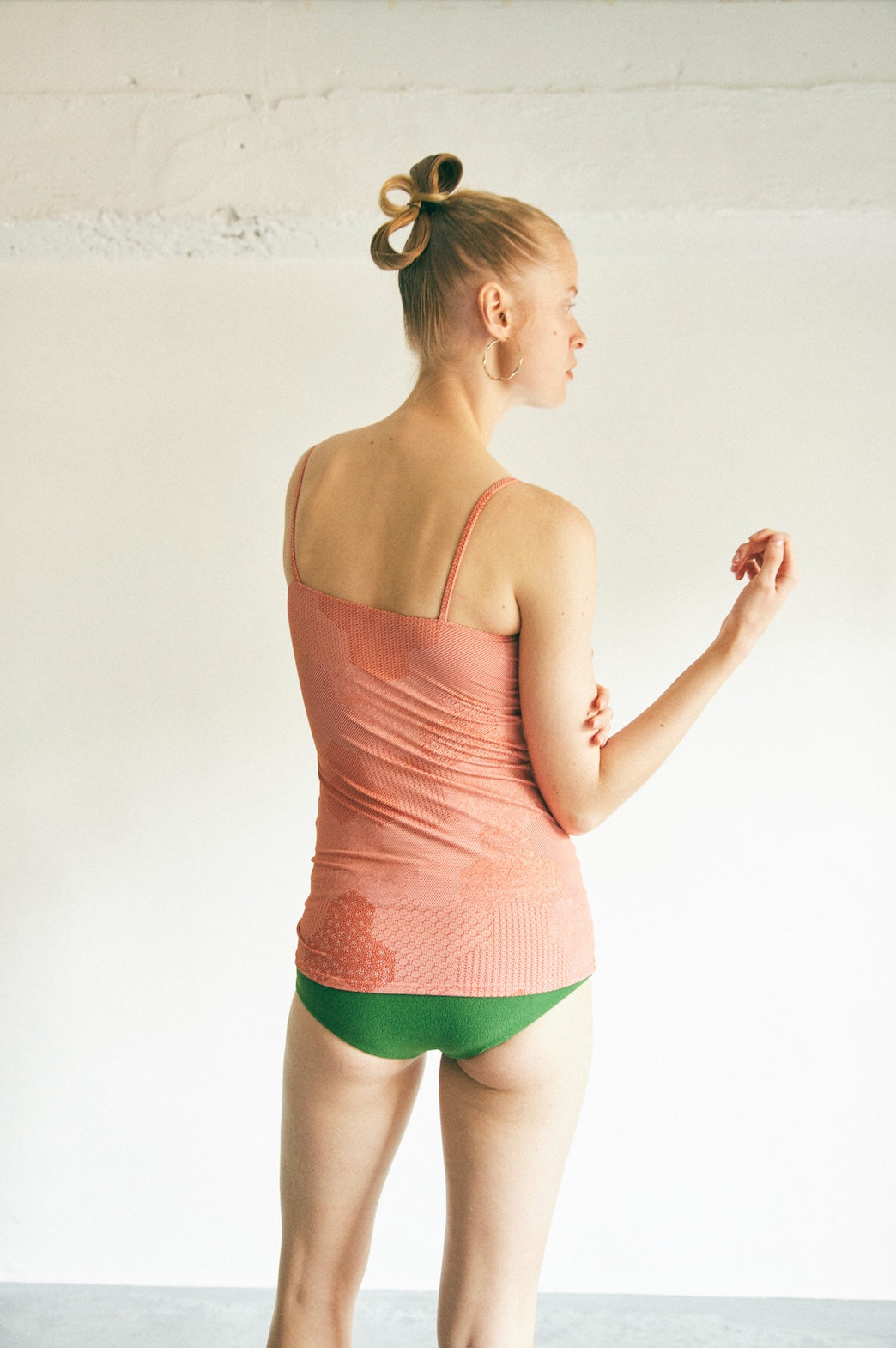 ♻Covered Swim Camisole Bishamon-Kikko Orange