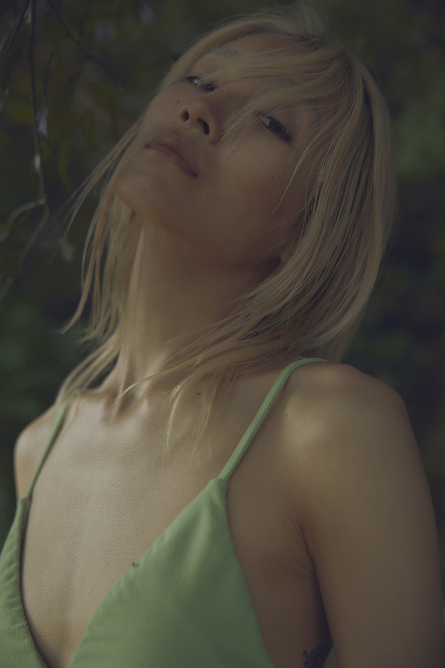 ♻Solid Bikini Top 淡緑