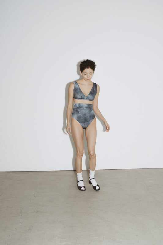 ♻︎Mini Wrap Top 草木柄