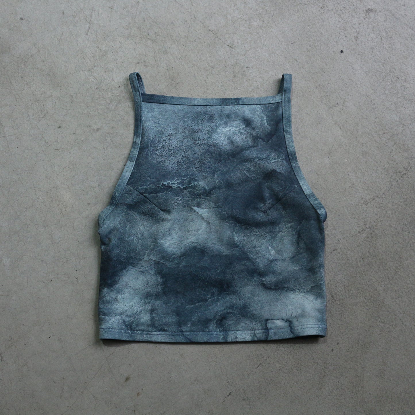 ♻︎High Neck Short Swim Tank Plant Marble