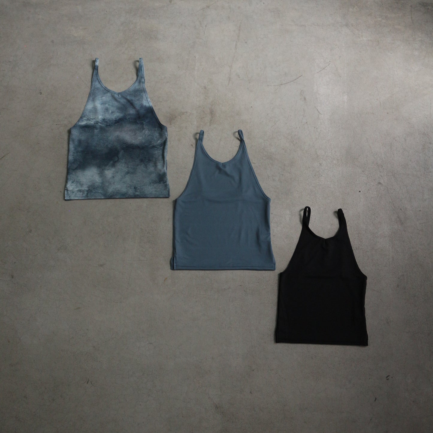 ♻︎Overlay Swim Cami Plant Marble