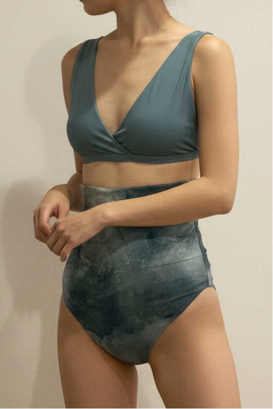 ♻︎Mini Wrap Top 墨青