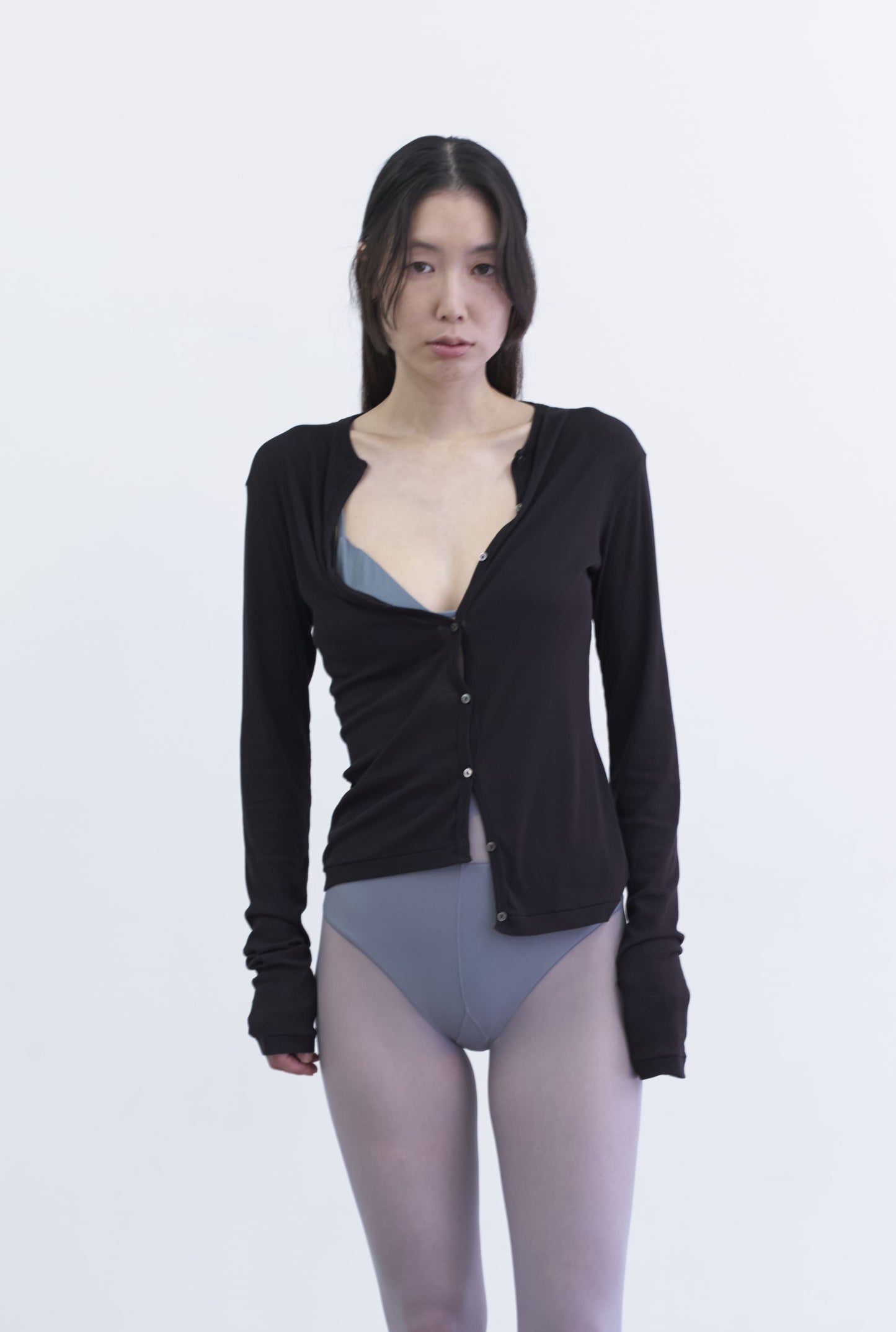 ♻︎Twin-Lines Bikini Top 墨青