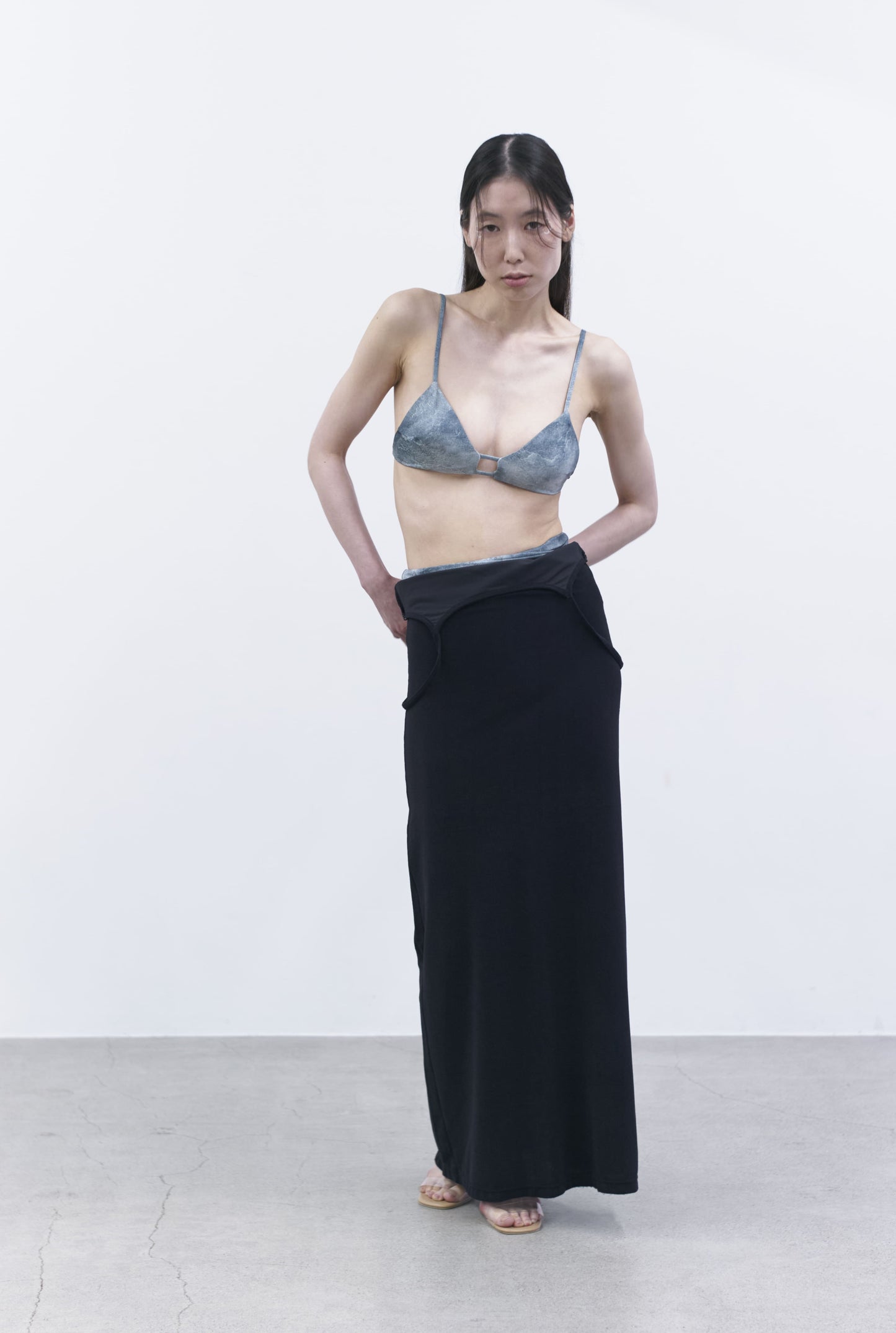 ♻Layering Long Dress 黒