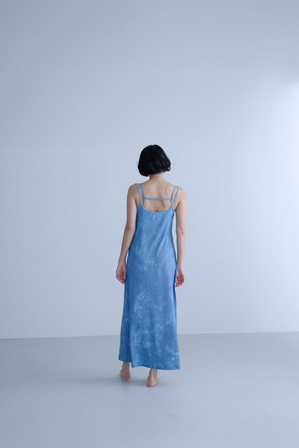 〈NEW〉♻Layering Long Dress 藍染 Marble
