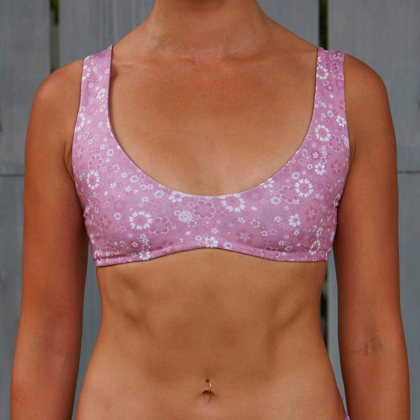 Retro Flower Top PNK