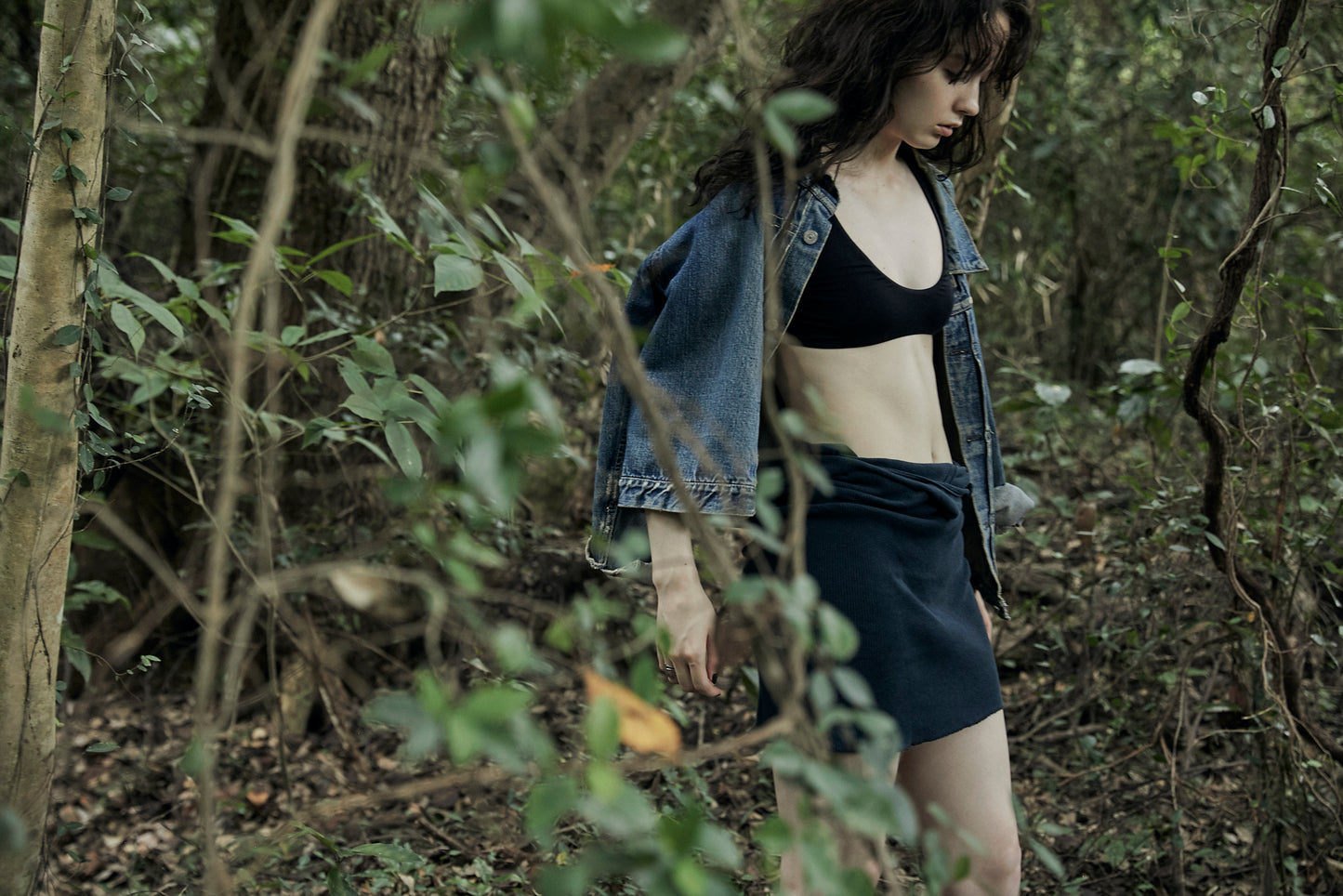Natural Holdy Bra & Shorts BLK