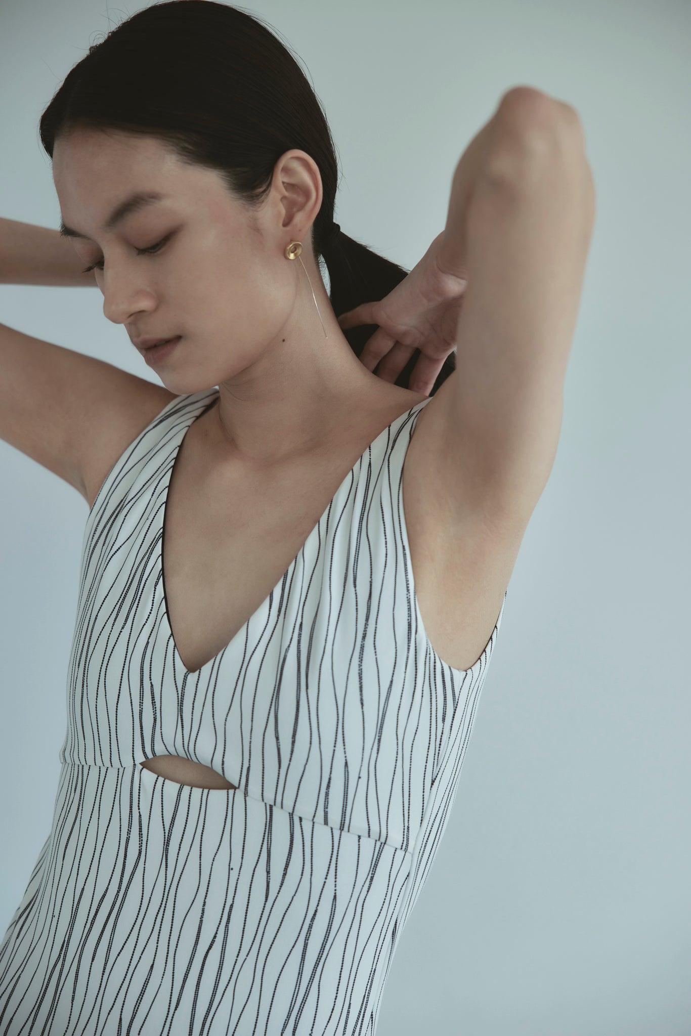 ♻ Third Eye One-Piece よろけ立涌