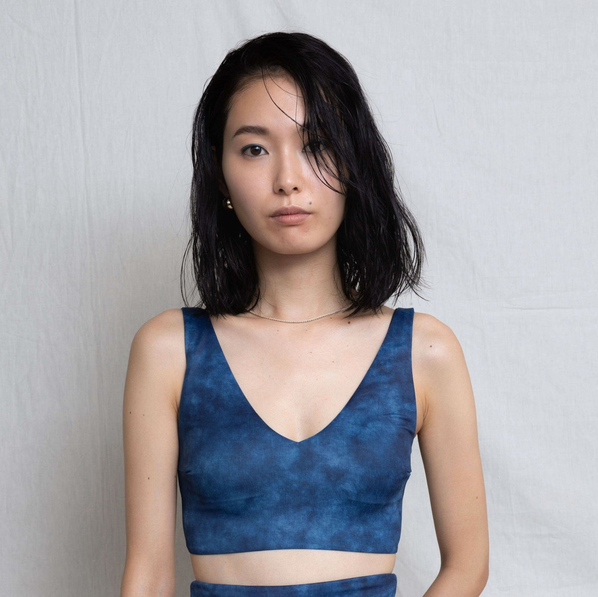 eit swim Swim Tank Shorty 藍染 ♻Swim Tank Shorty 藍染 – eit swim〈イト スイム〉
