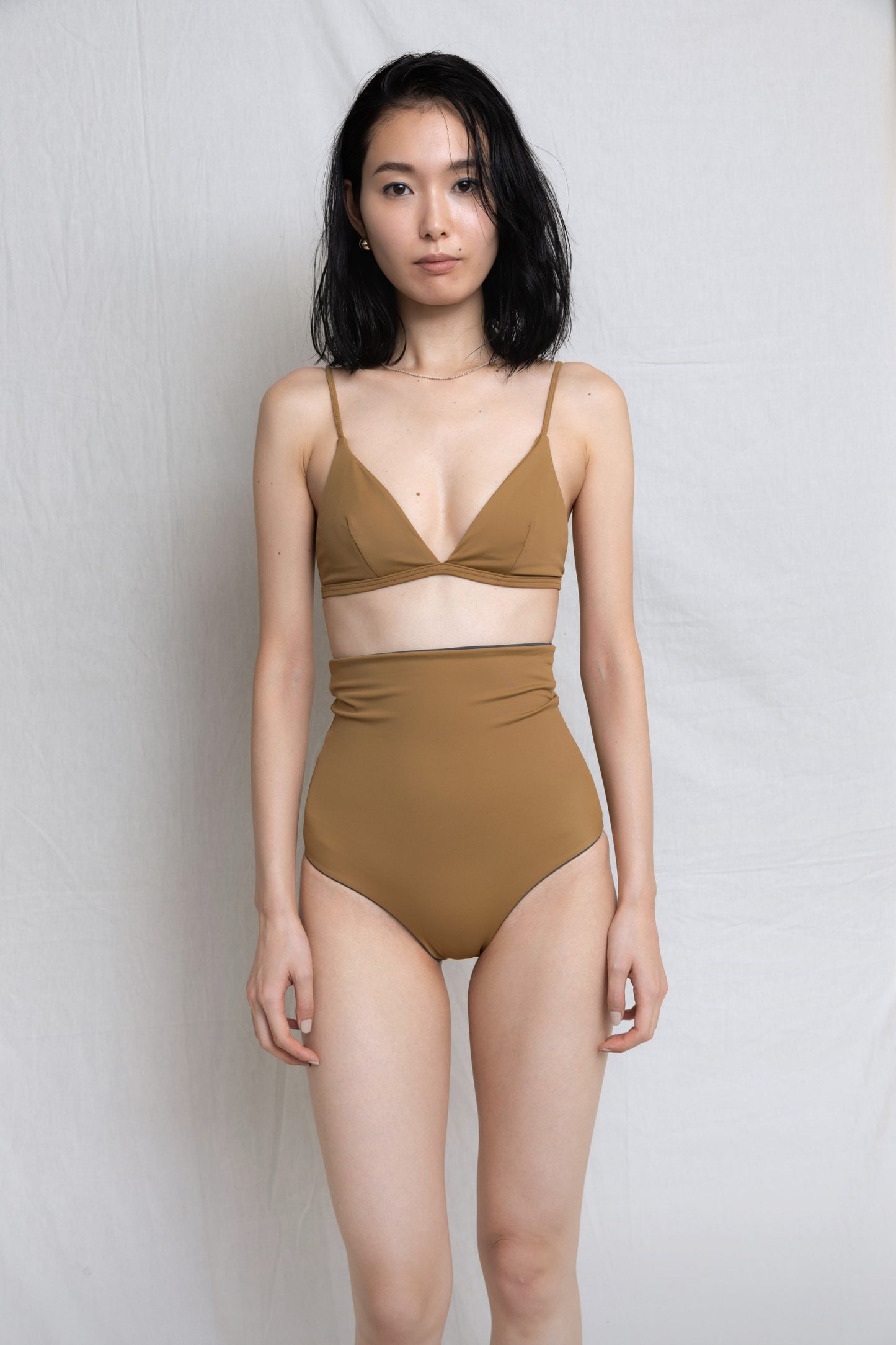 ♻Back Line Bikini Top 山吹