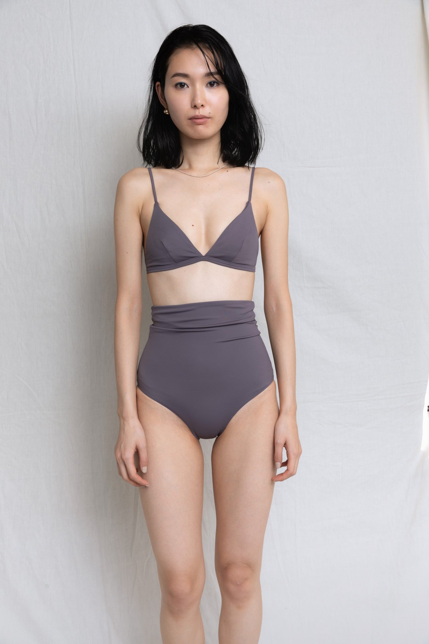 ♻Back Line Bikini Top 淡藤