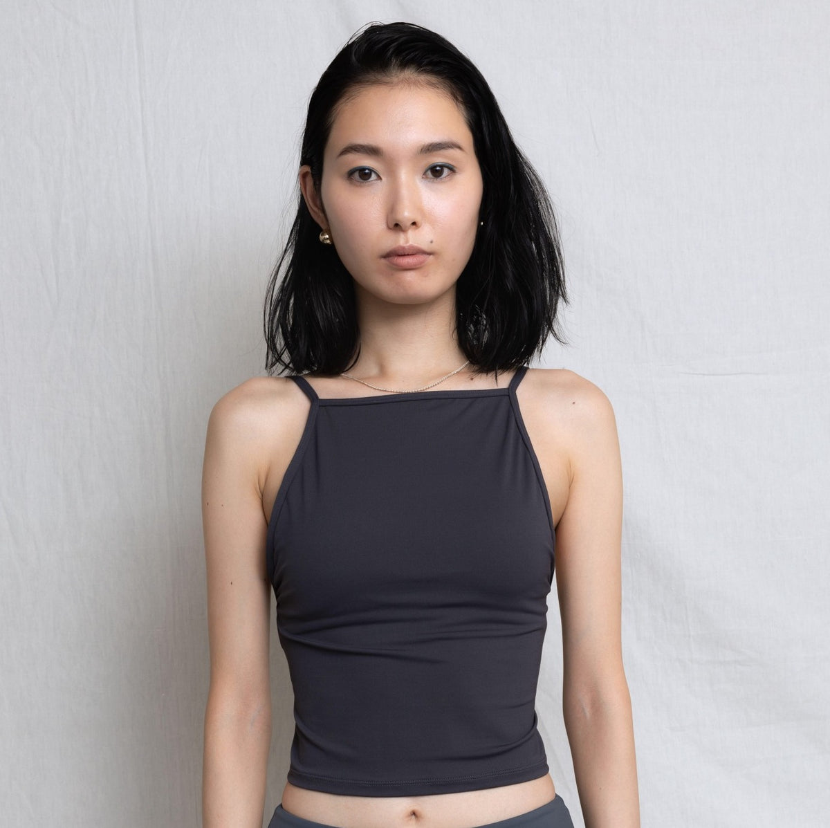 ♻High Neck Swim Tank 墨