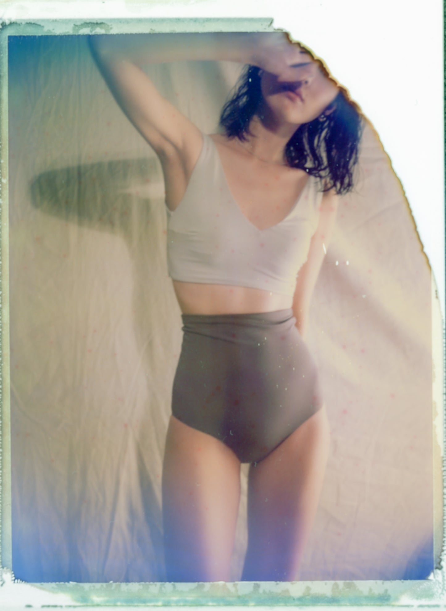 ♻Swim Tank Shorty 月白