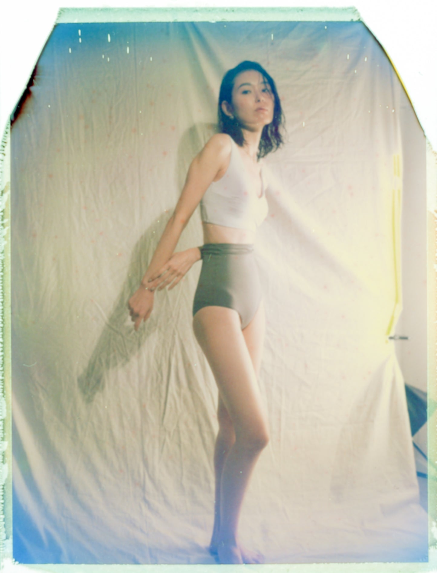 ♻Swim Tank Shorty 月白