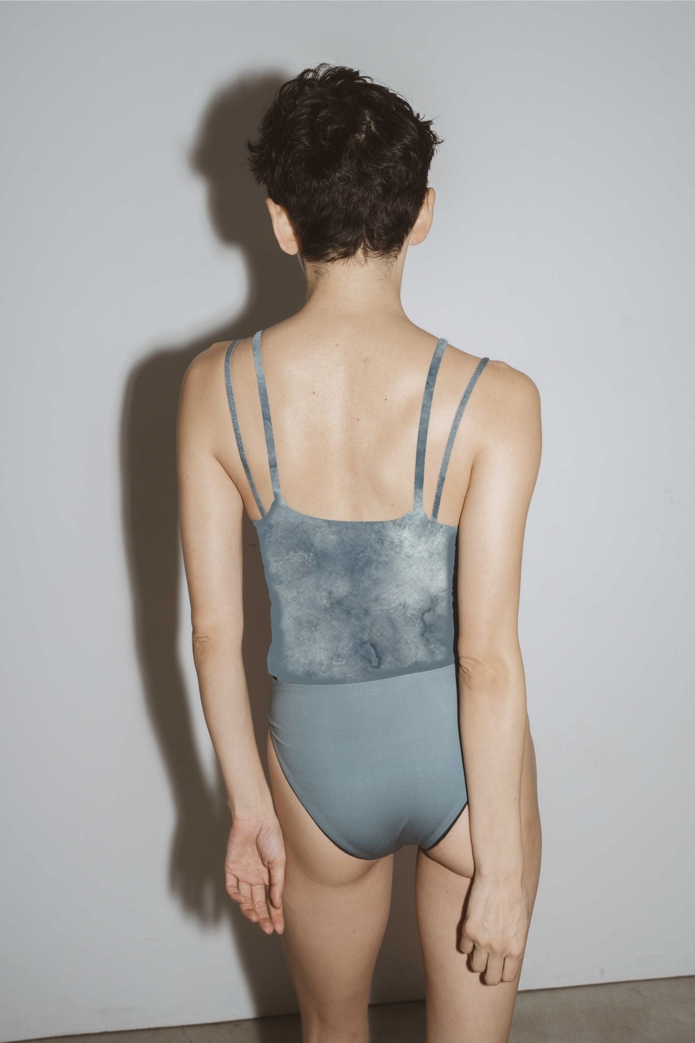 ♻︎Overlay Swim Cami Plant Marble