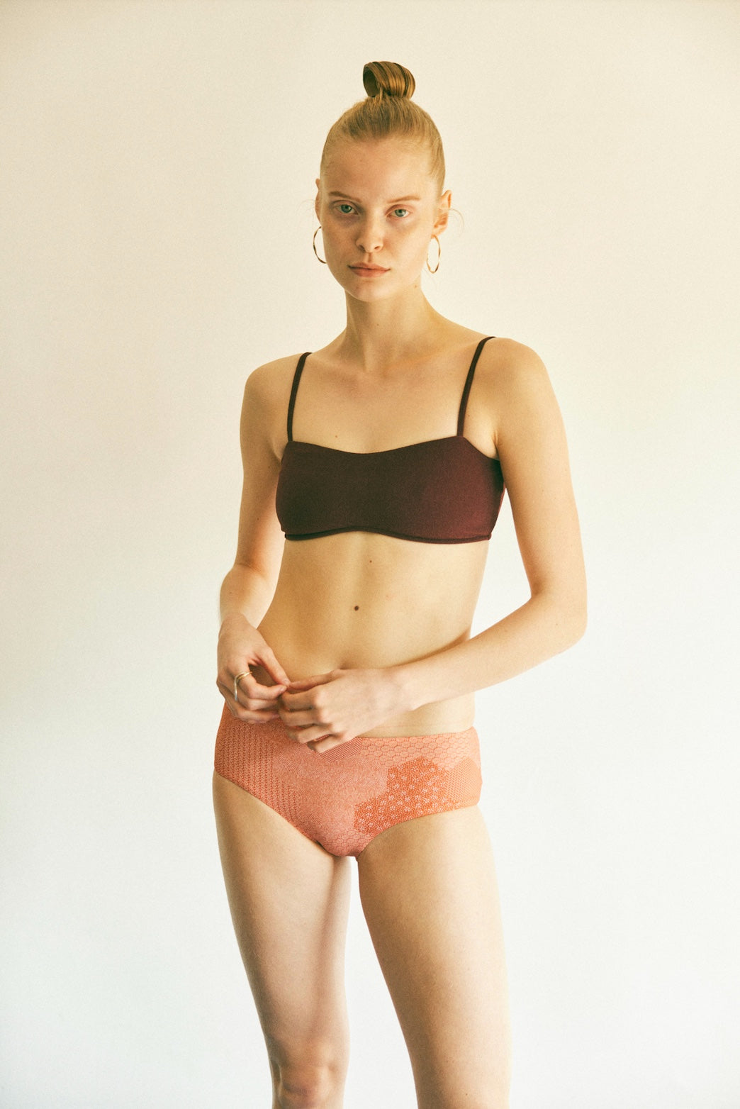 ♻Bandeaukini Top 燕脂