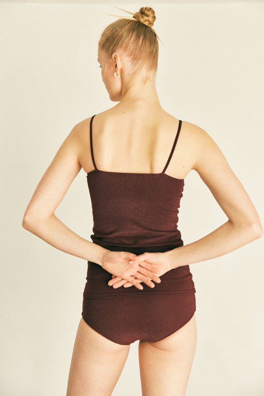 ♻Covered Swim Camisole  燕脂