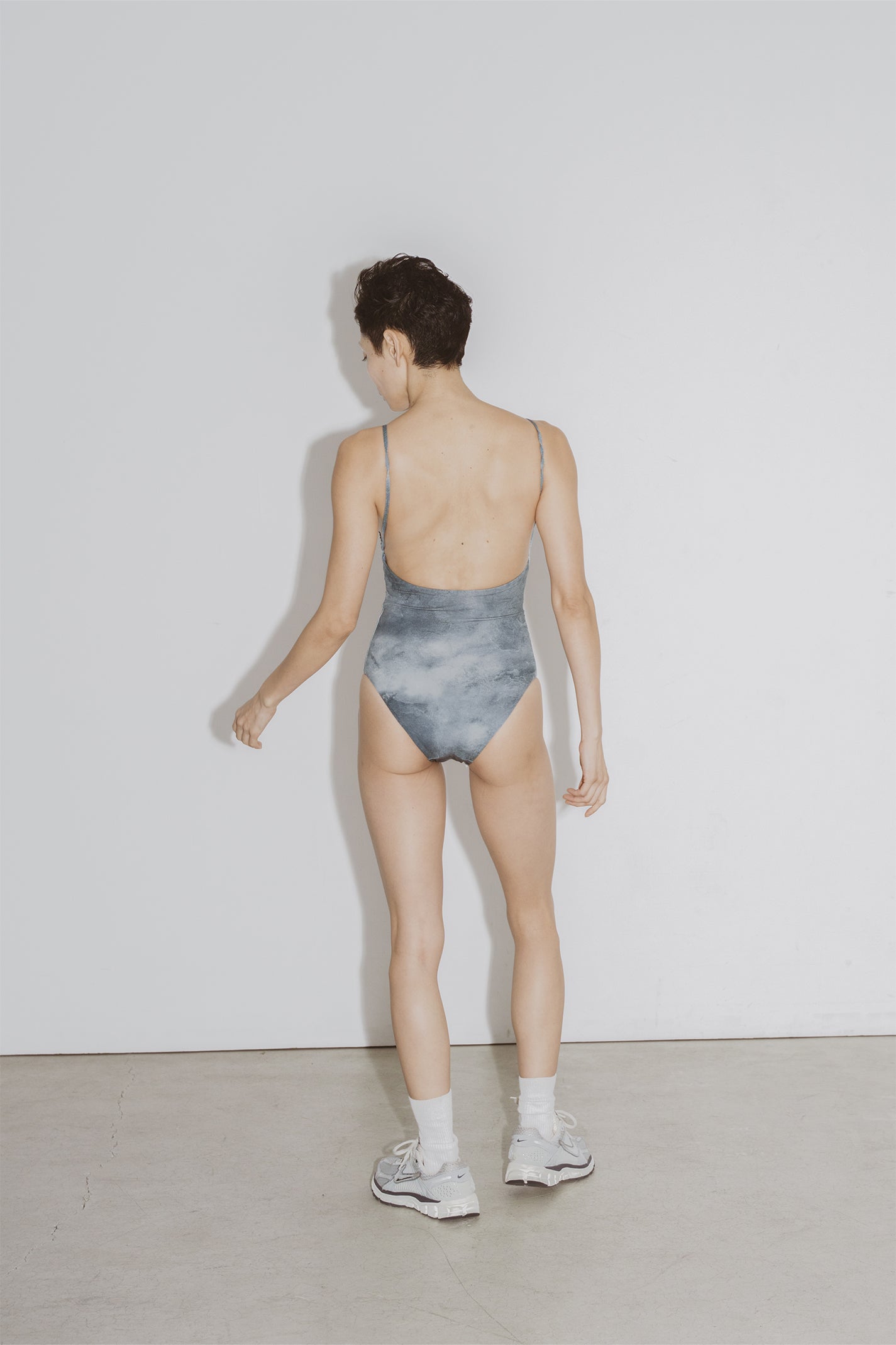 ♻︎Sleek One-Piece 草木柄