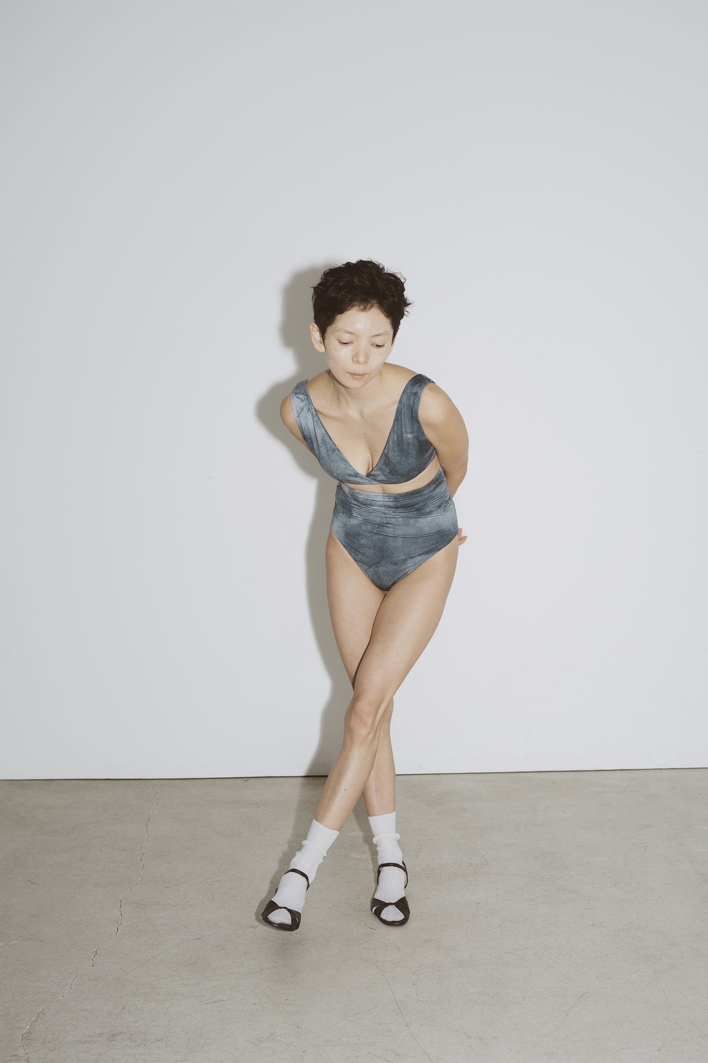 ♻︎Mini Wrap Top 草木柄