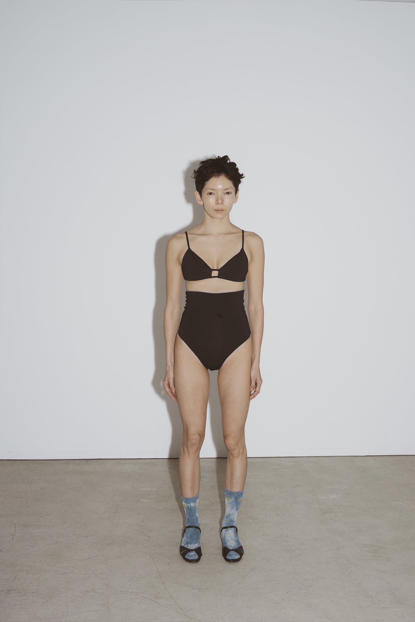 ♻︎Reversible Super High Bottom 黒×墨青