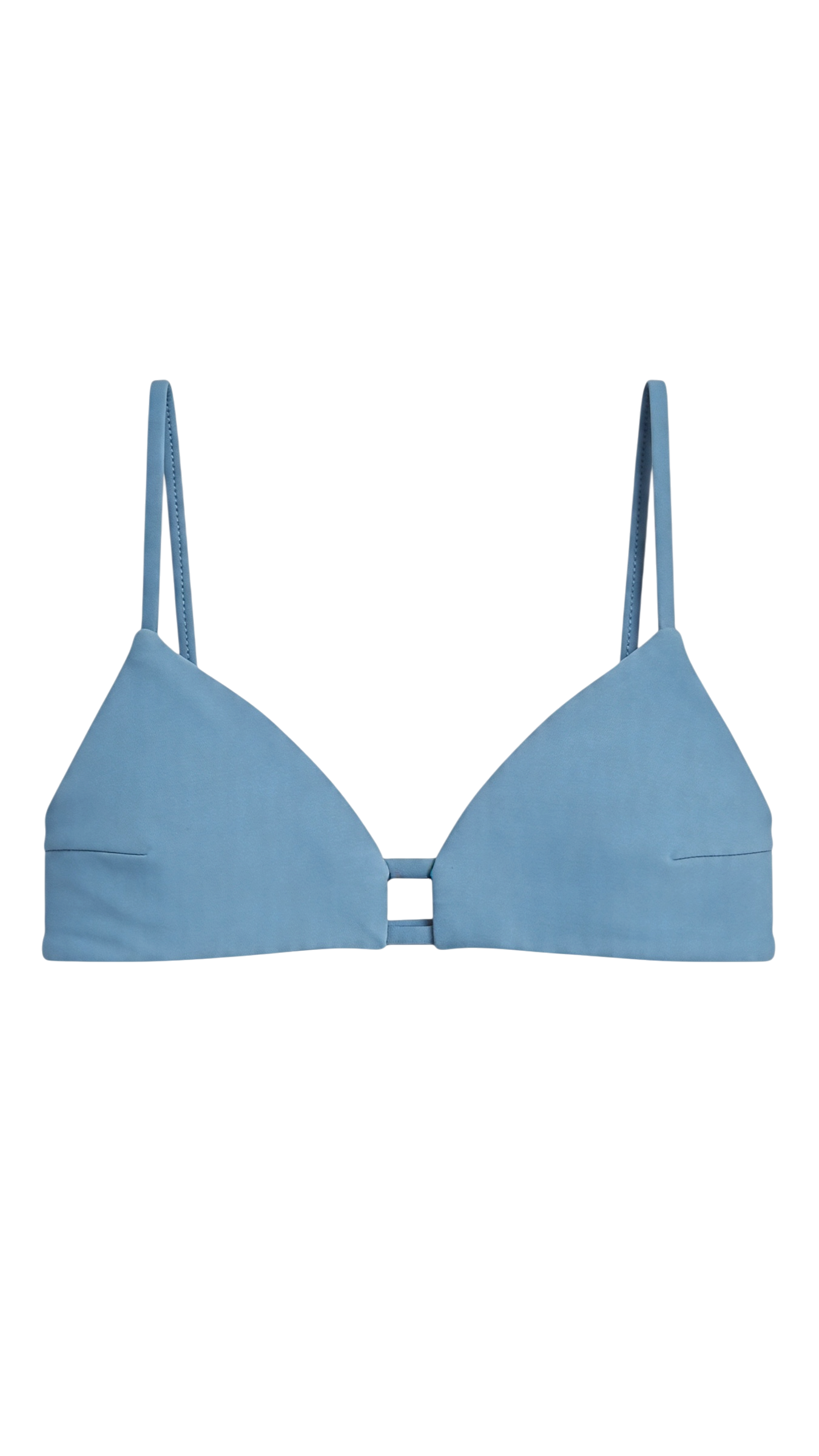 ♻︎Twin-Lines Bikini Top Sumi-Blue
