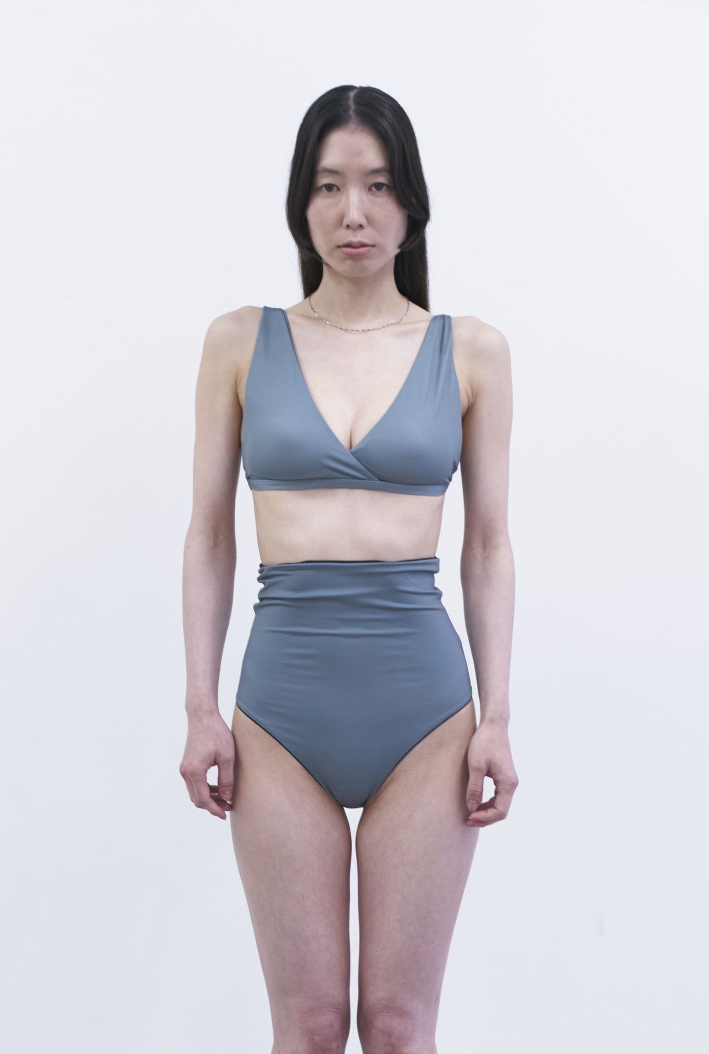 ♻︎Mini Wrap Top Sumi Blue