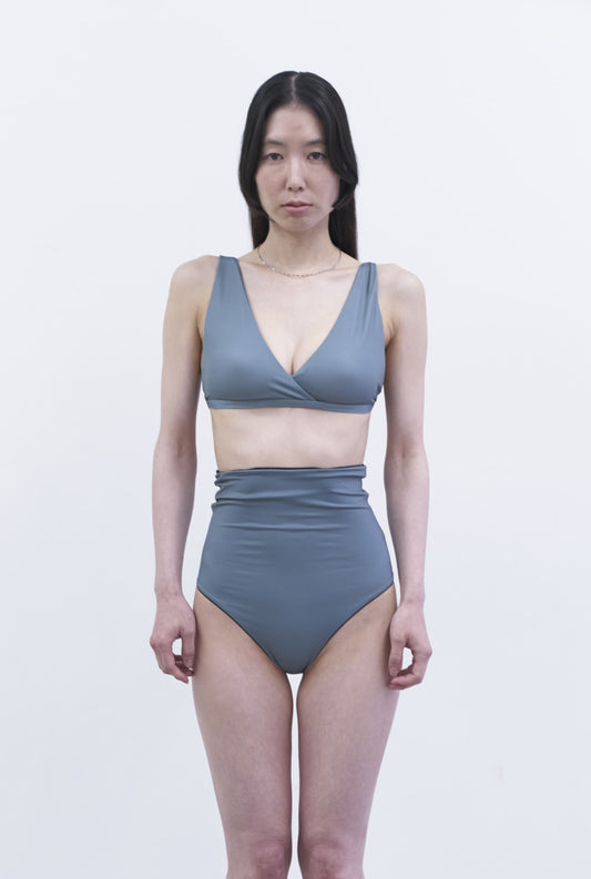 ♻︎Mini Wrap Top 墨青