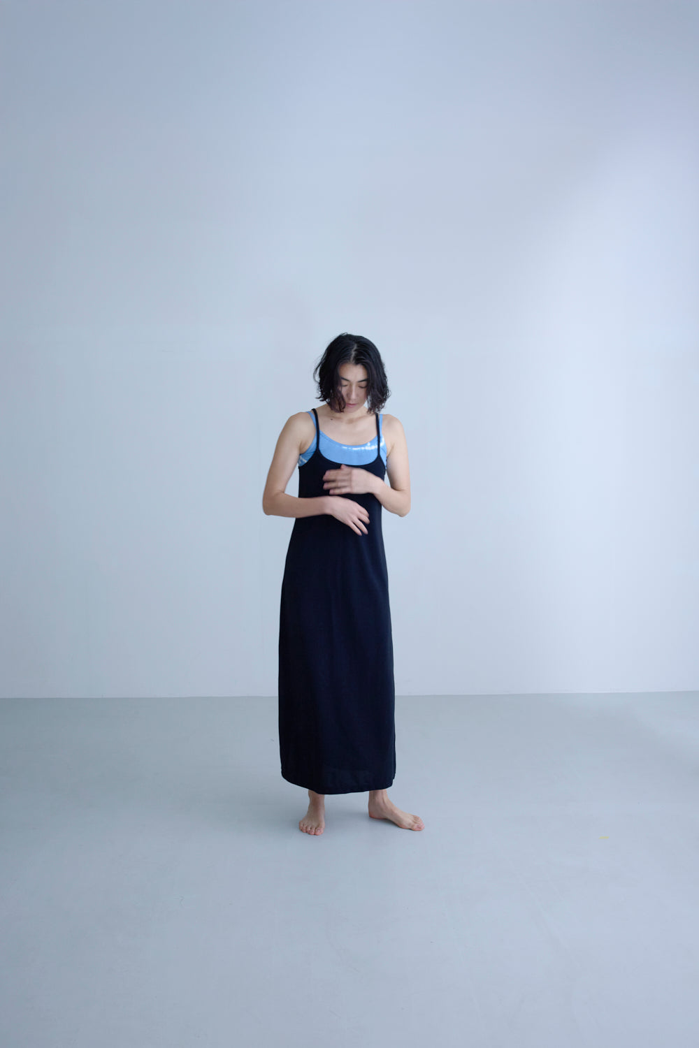 〈NEW〉♻Layering Long Dress 黒　