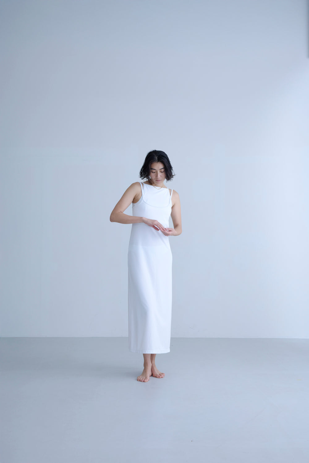 〈NEW〉♻Layering Long Dress 白　