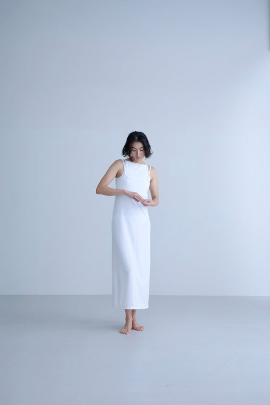 〈NEW〉♻Layering Long Dress 白　