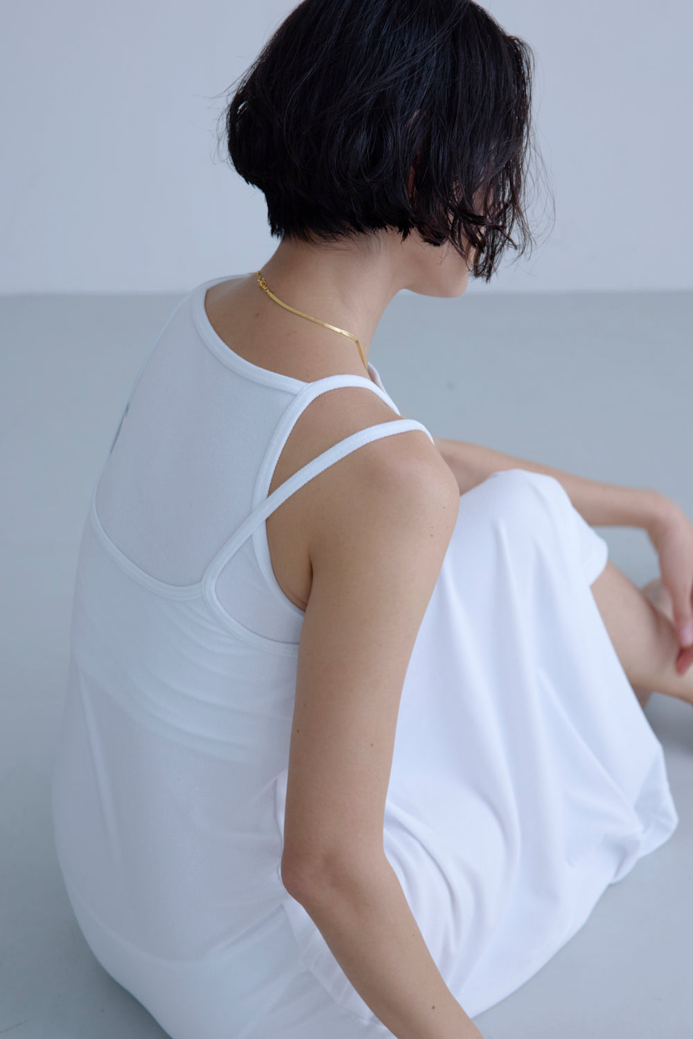 〈NEW〉♻Layering Long Dress 白　