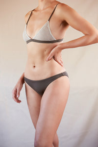 Lace Triangle Bra &  Natural Shorts OLV