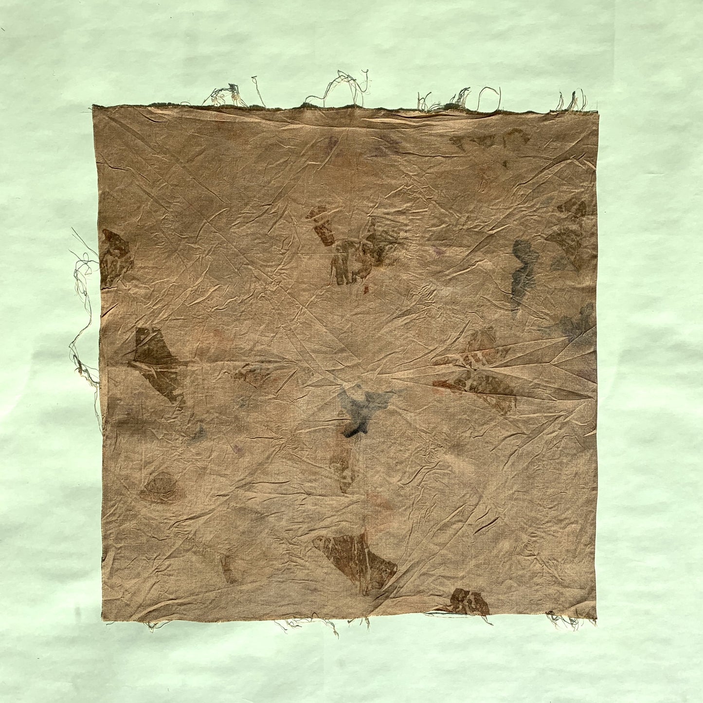 Tamanegi 玉葱  -plant dyed antique kimono scarf-