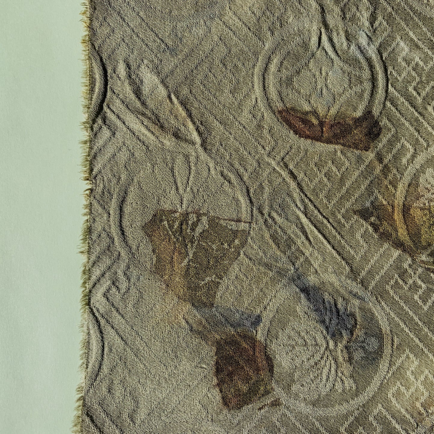 Asisai 紫陽花 弐 -plant dyed antique kimono scarf-