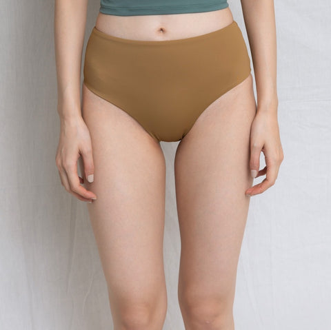 ♻Mid Waist Bikini Bottom 山吹