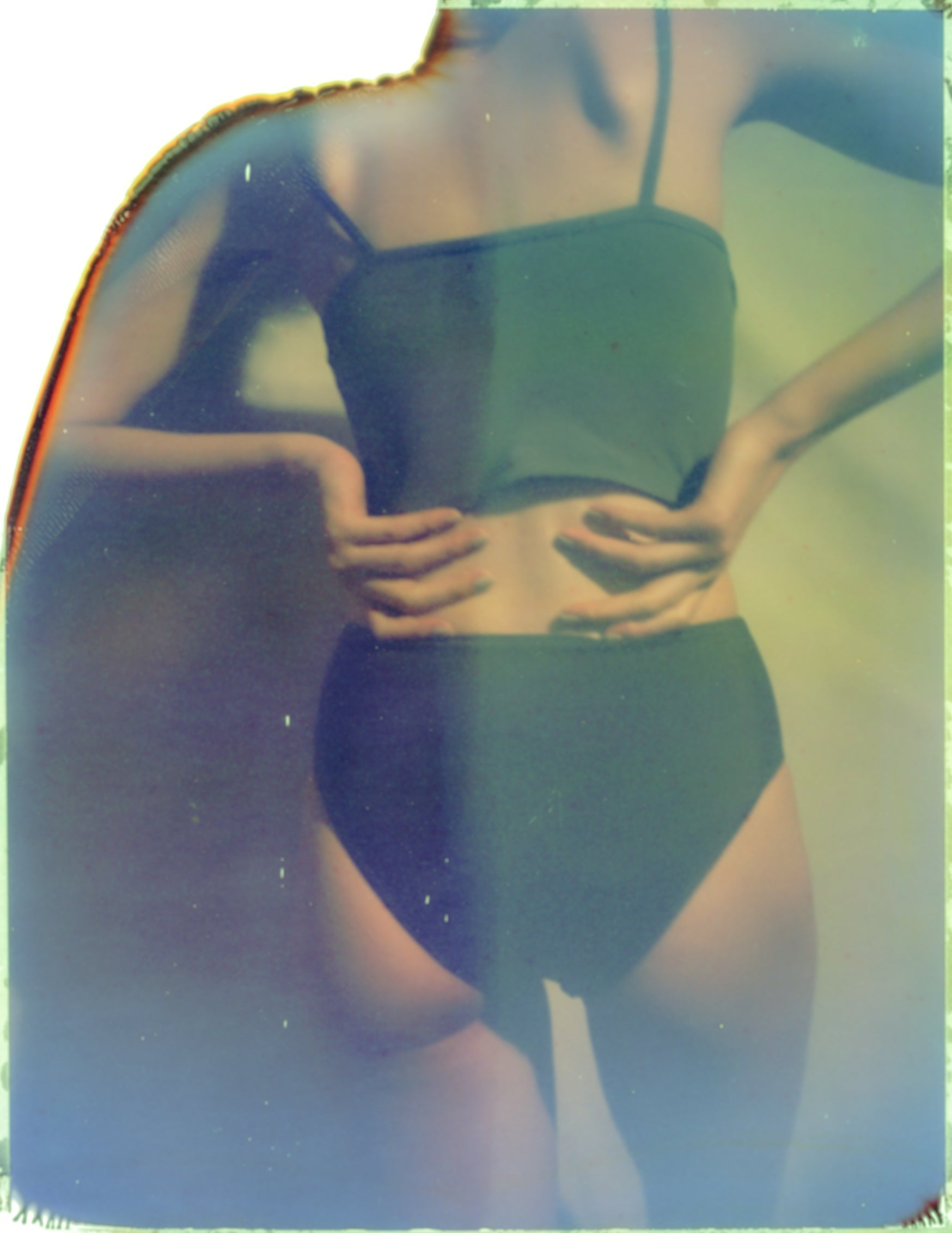 ♻High Neck Swim Tank 草色 – eit swim〈イト スイム〉