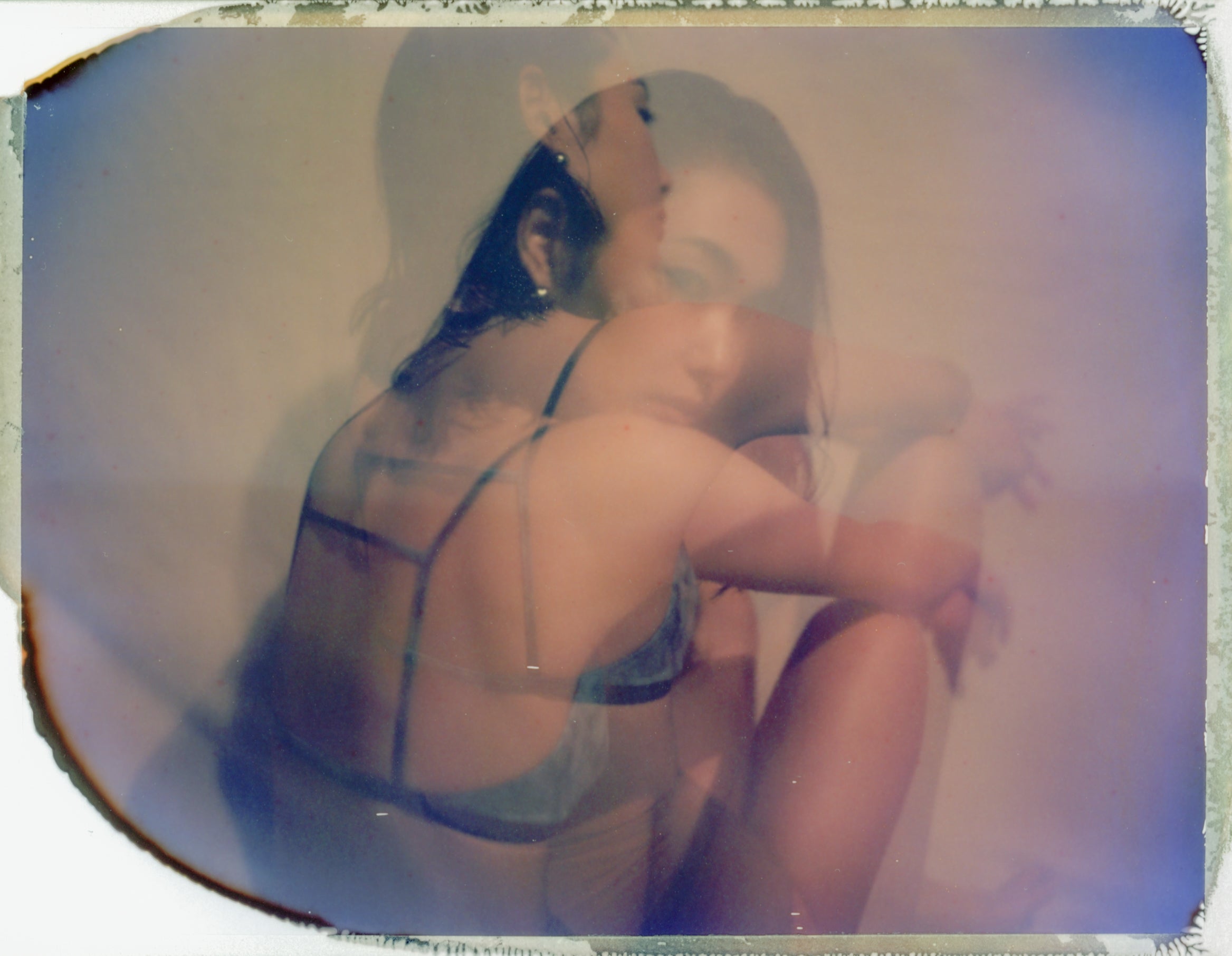 ♻Back Line Bikini Top 藍染 – eit swim〈イト スイム〉